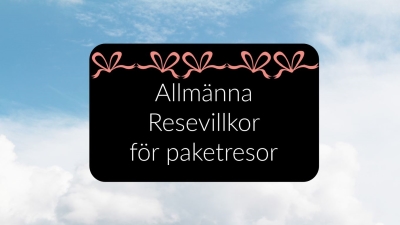 Allm�nna resevillkor f�r paketresor